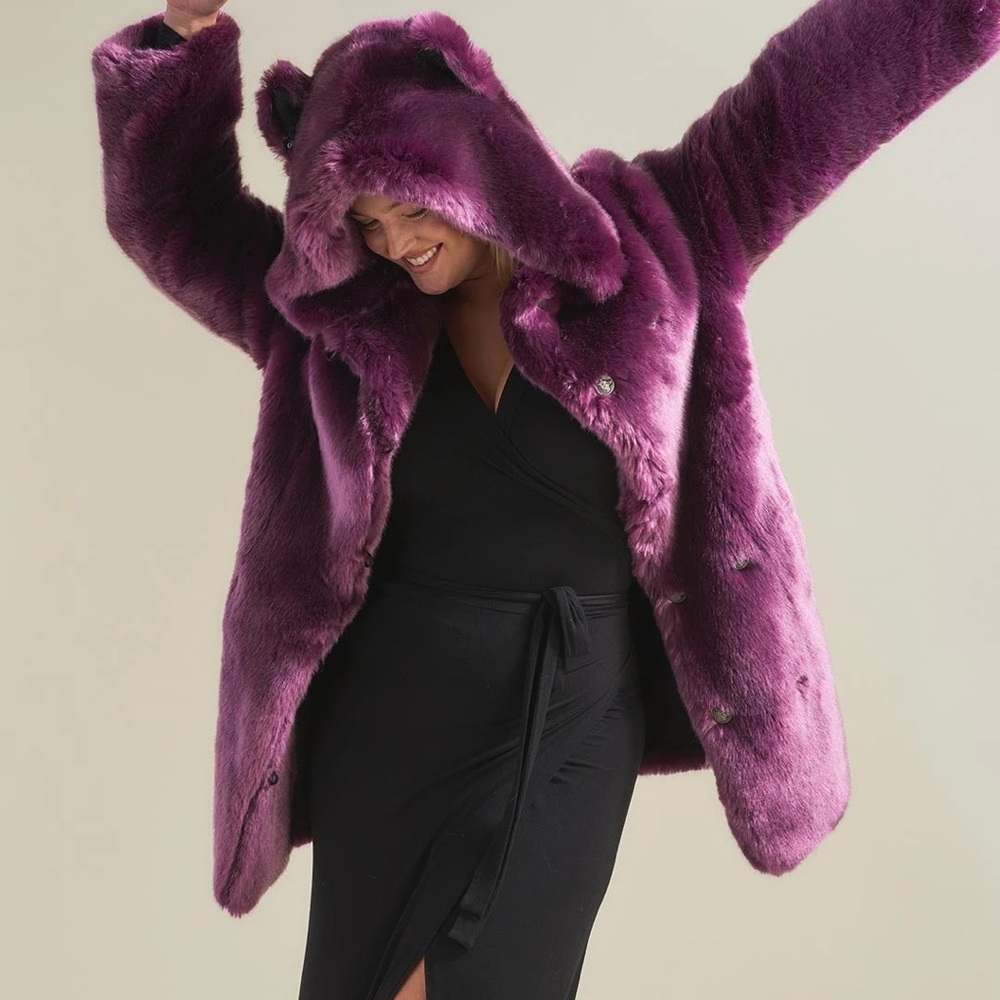 Lavender Wolf Luxe Classic with Hood